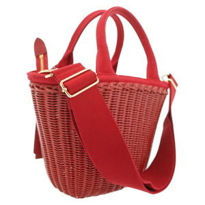 Prada Basket Bag Red Wicker